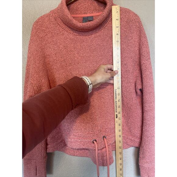 Sweaty Betty Womens Sweater US 4-6 UK Small Funnel Boucle Chunky Knit Pink - Picture 5 of 9